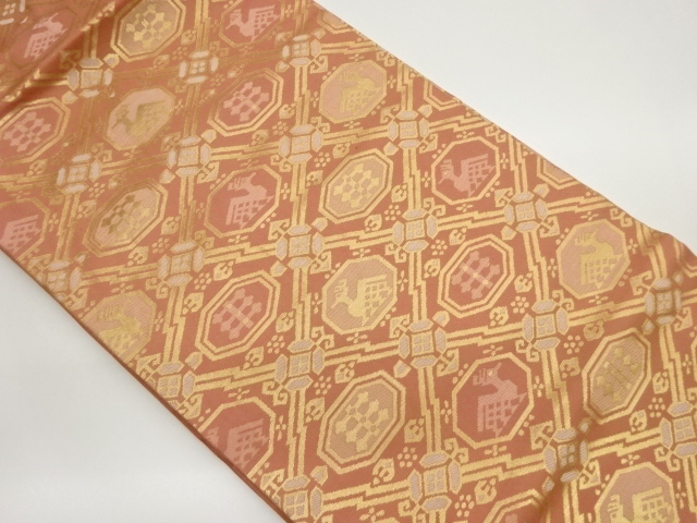 JAPANESE NAGOYA OBI / WOVEN ARISUGAWA PATTERN